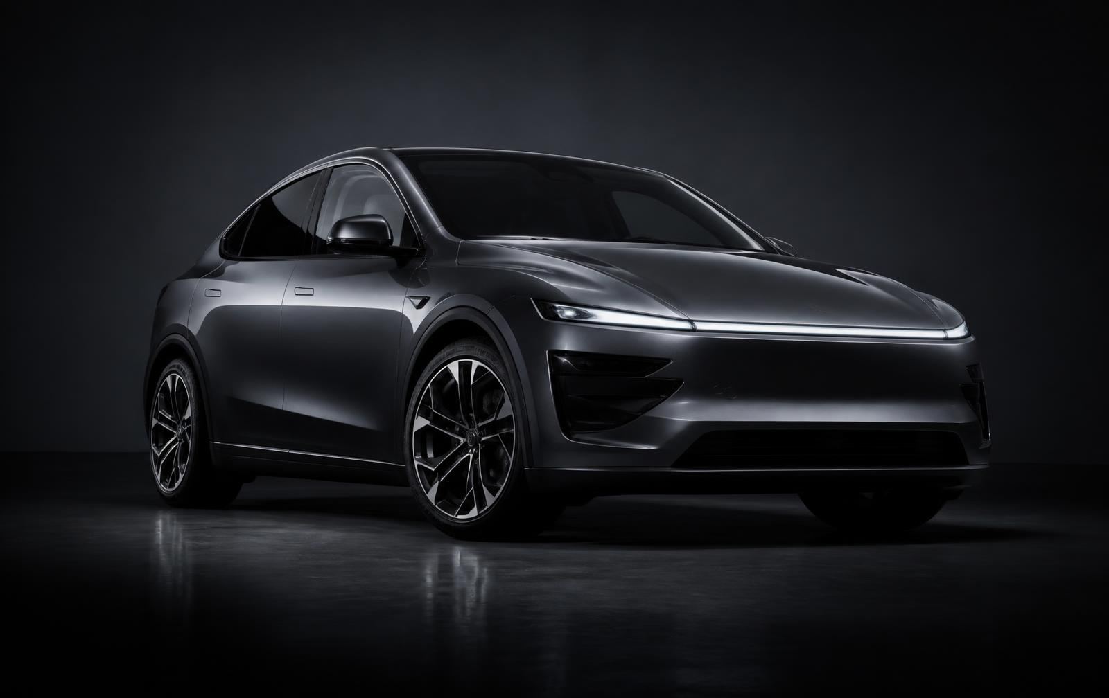 Xiaomi YU7 Max electric SUV in Carbon Grey, front three-quarter view